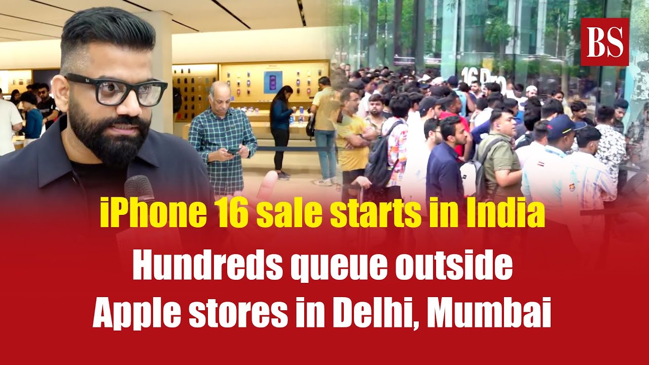iPhone 16 sale starts in India: Hundreds queue outside Apple stores in Delhi, Mumbai