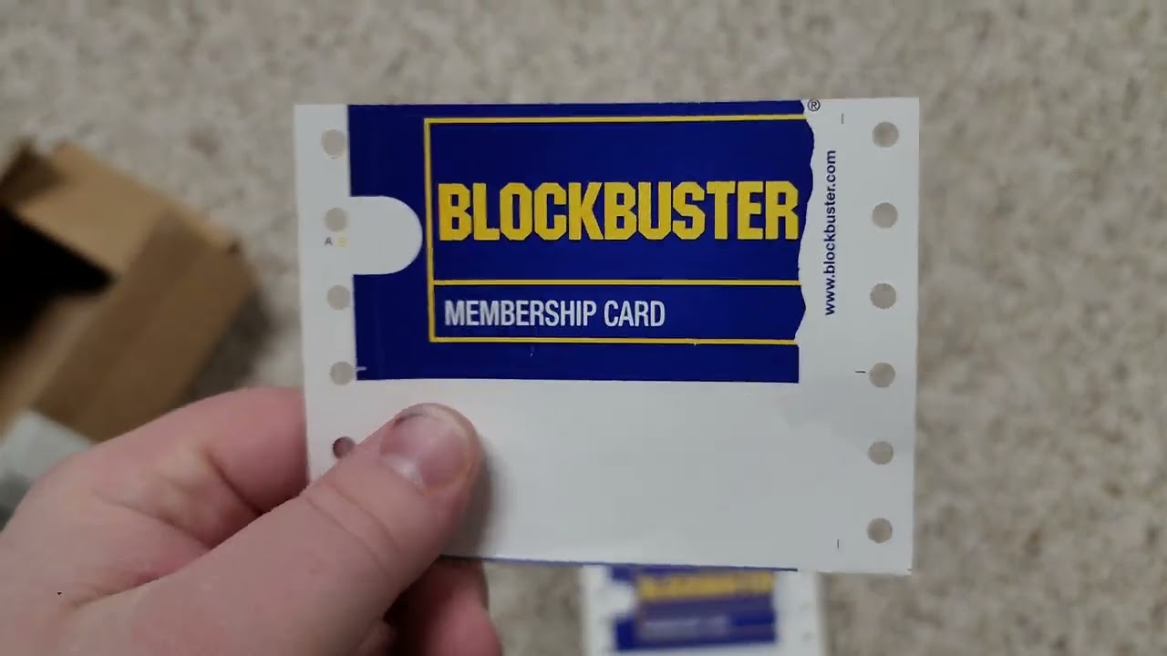 Unboxing Brand New Blockbuster Membership Cards Like It's 2008