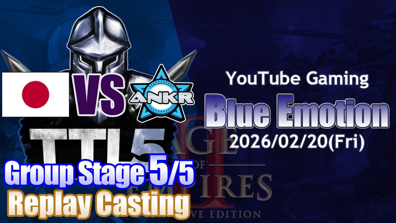 [AoE2]T90 Titans League S5 Silver - Group Stage 5/5 chart vs Youpudding[Blue Emotion #26/02/20]