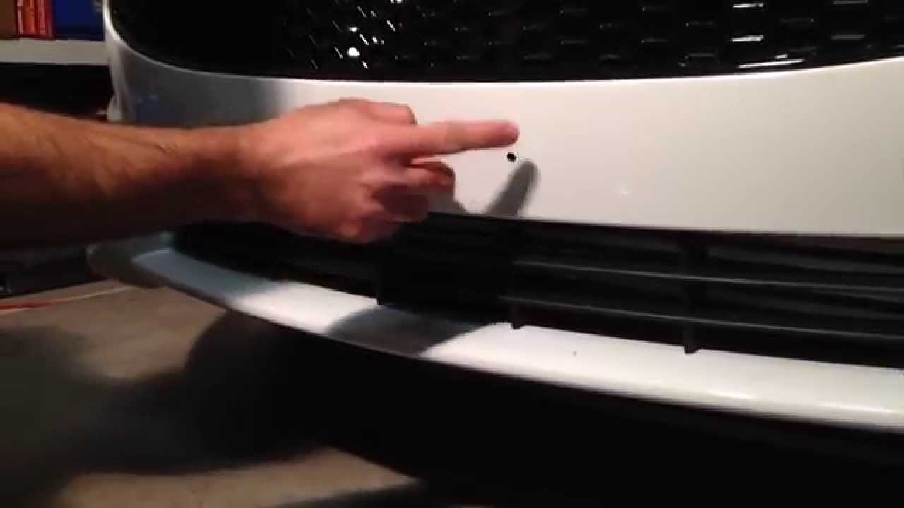 Fiesta ST Front License Plate Removal