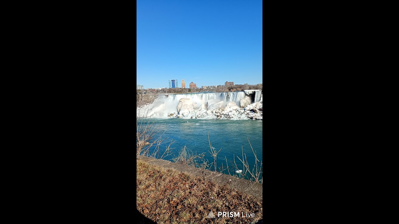 Niagara Falls live the ice return happy Saint Patrick's day all 17 March 2026