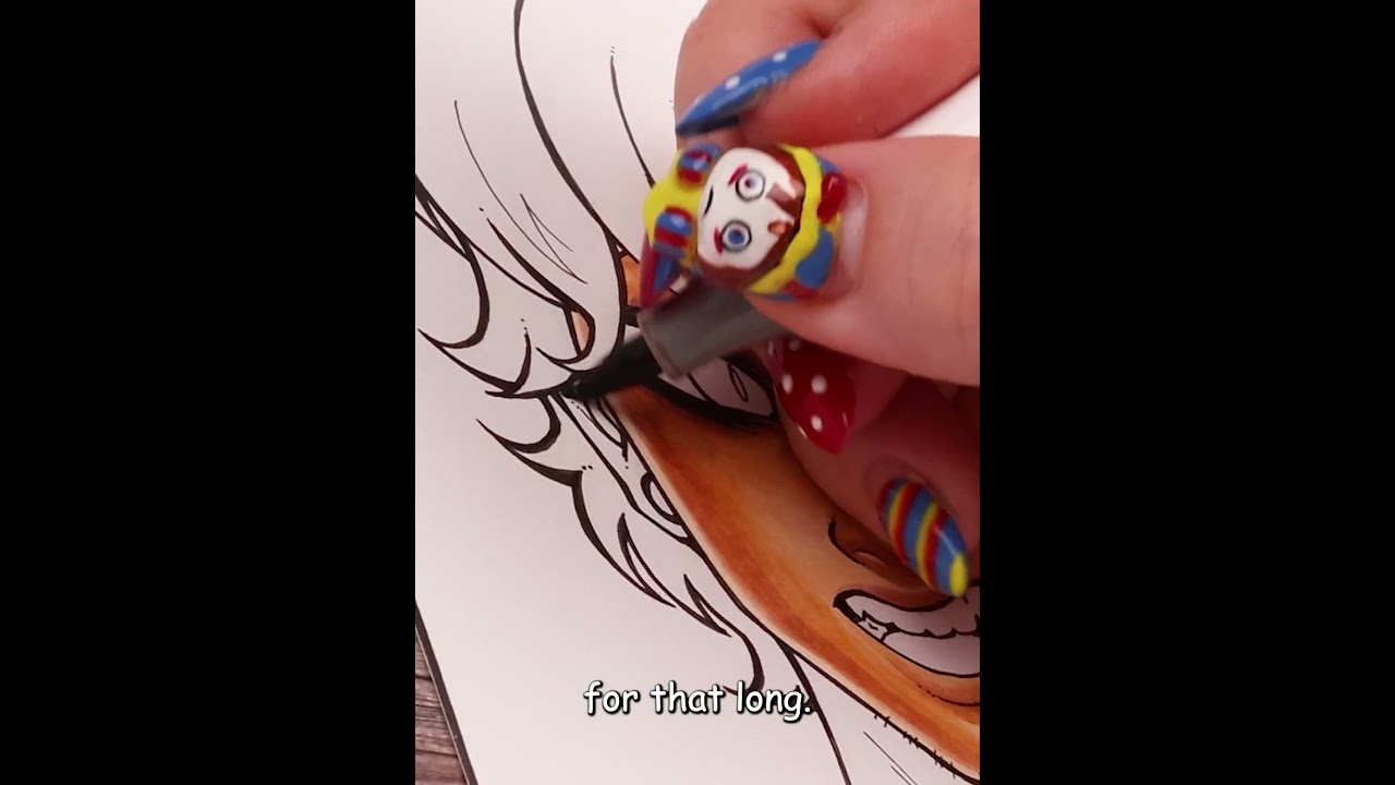 Drawing Jax as a Human from The Amazing Digital Circus