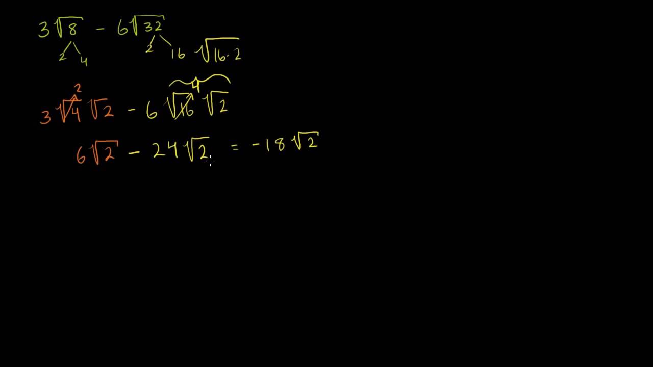Köklü İfadeleri Toplama ve Sadeleştirme (Matematik / Cebir)