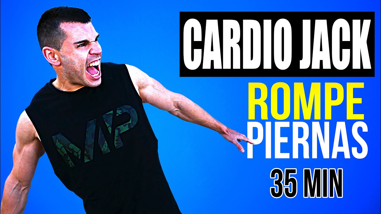 Rutina de CARDIO 35 MINUTOS para PERDER PESO [Con JUMPING JACKS] 🔥 *MUY INTENSO* QUEMAR GRASA RÁPIDO