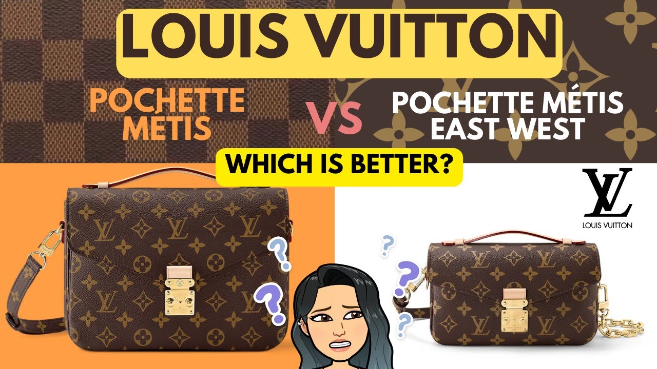 LOUIS VUITTON Pochette Metis vs Pochette Métis East West 🥰❣💓 Which Metis handbag is better? LV Metis
