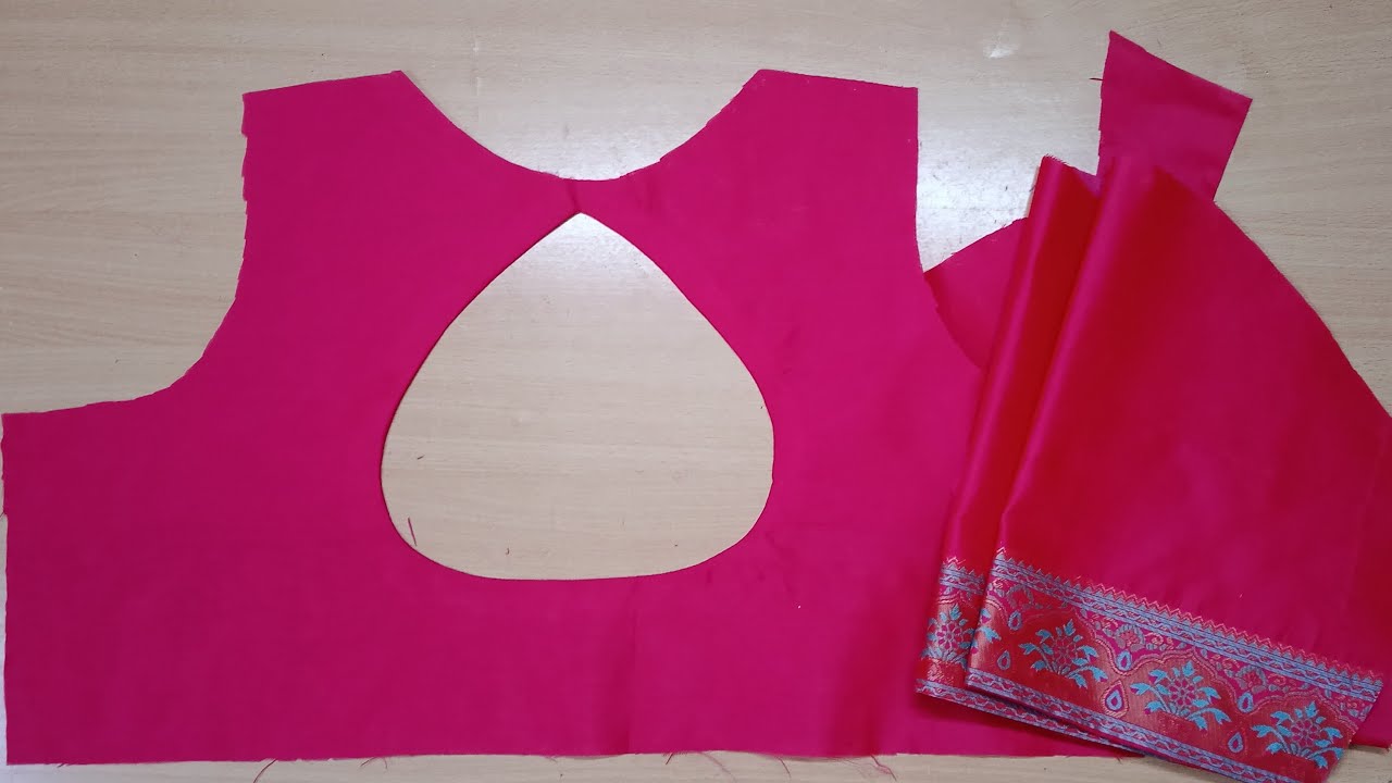 Boat Neck back Droop neck stitching tutorial