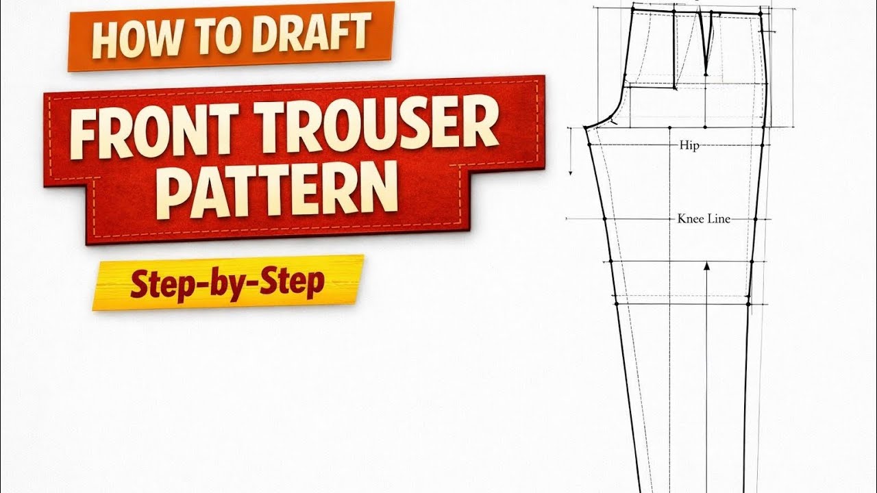 How To Draft Back Trouser pattern