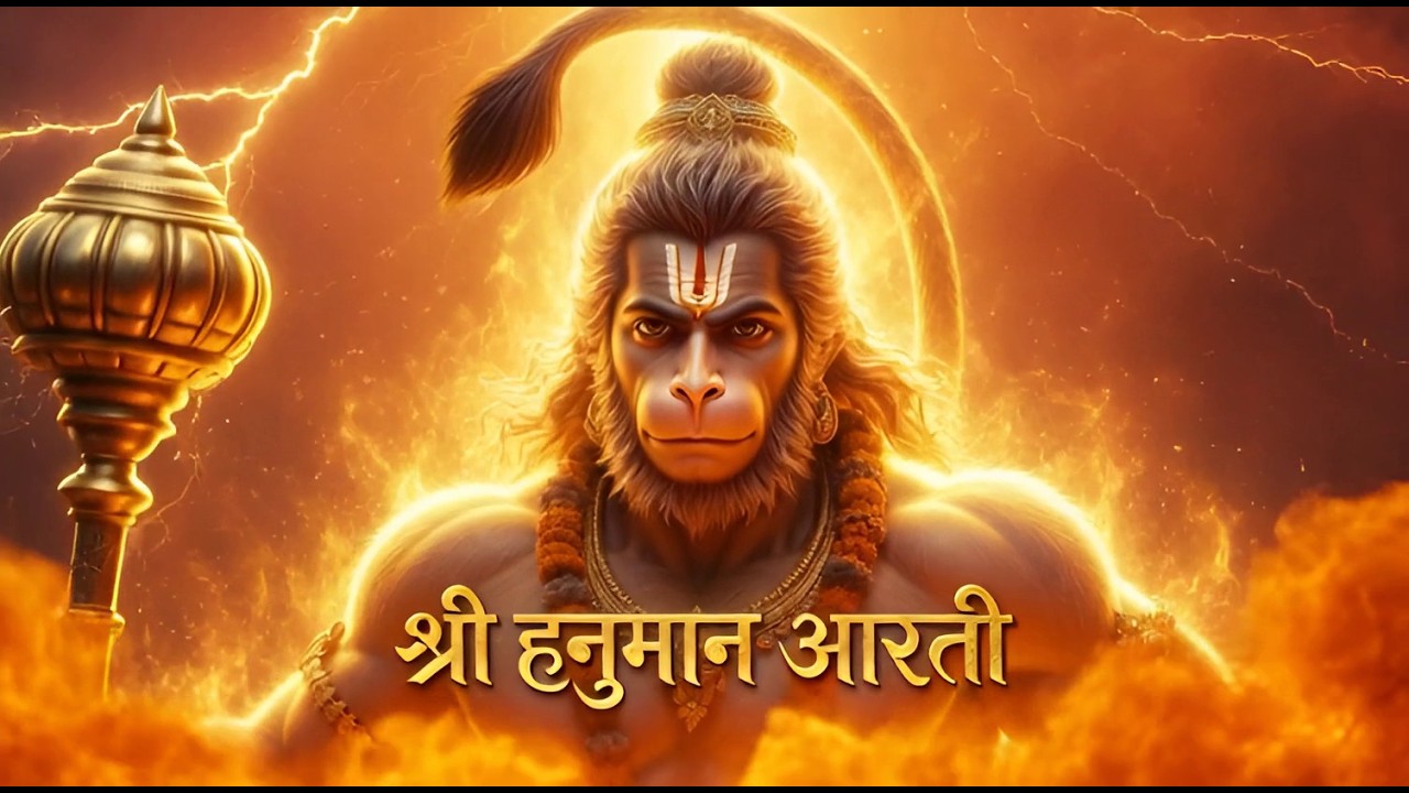 श्री हनुमान आरती | Powerful Hanuman Aarti | Bajrangbali Bhajan | DevAI Darshan