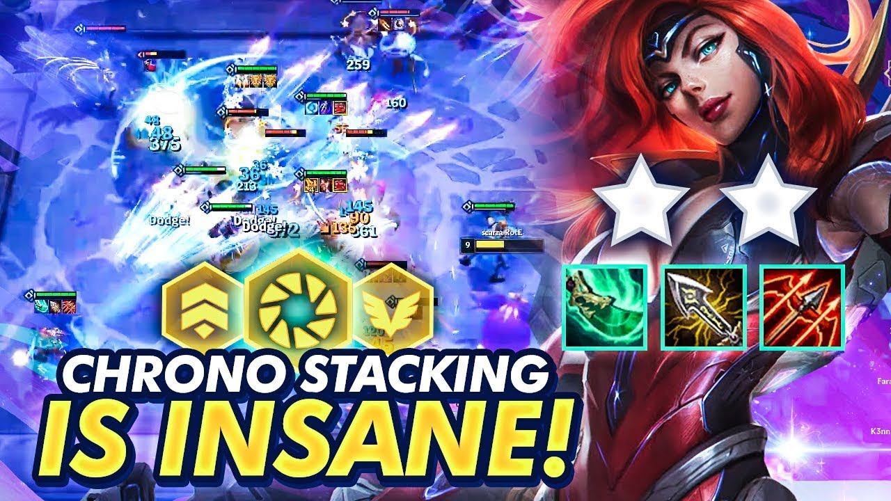 STACK CHRONO FOR FREE WINS! INSANE ATTACKSPEED! | TFT | Teamfight Tactics