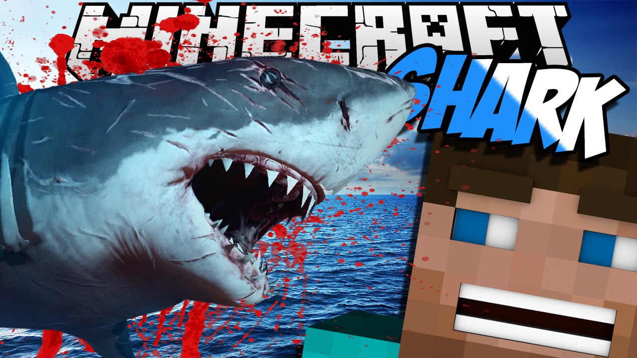 Minecraft mody! REKINY WIELORYBY! | JAWS MOD
