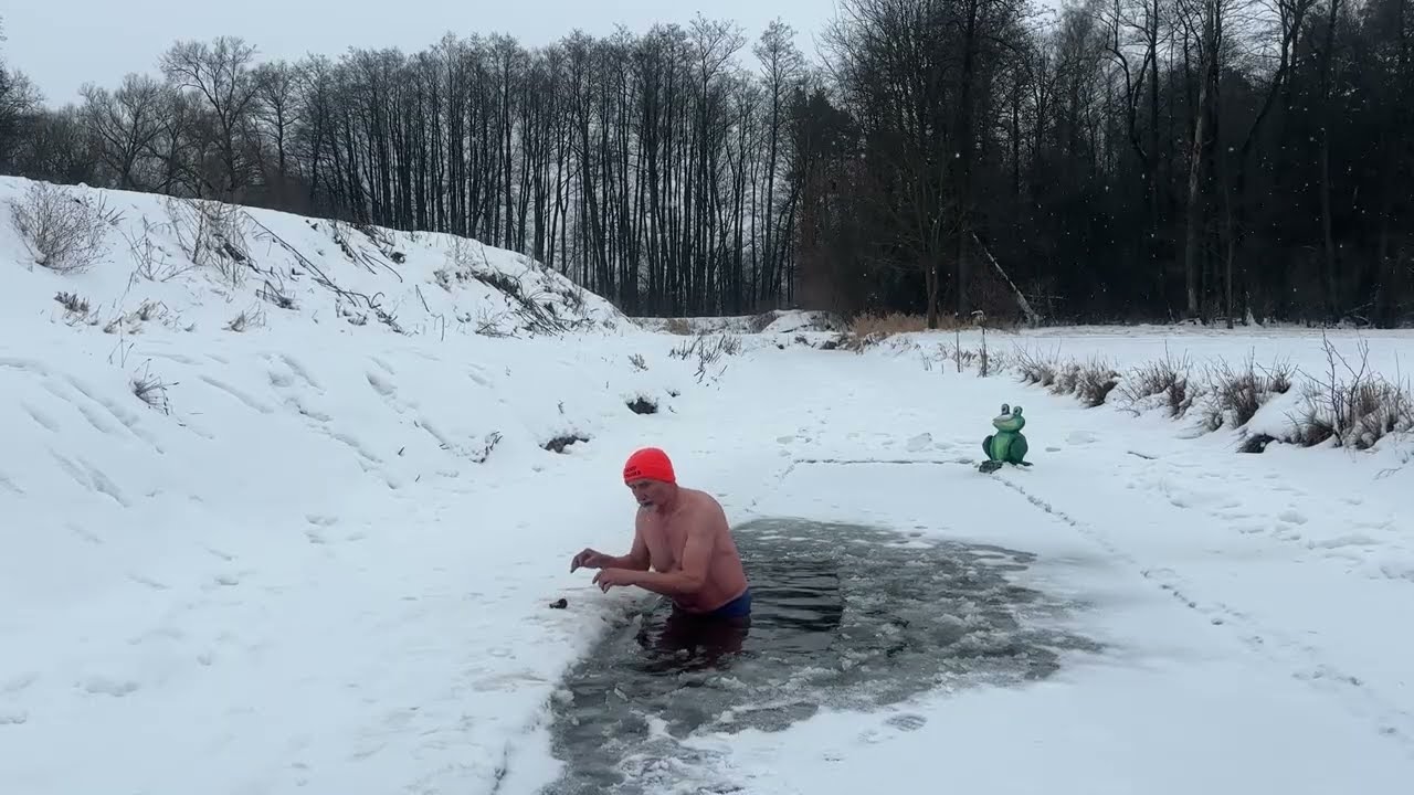 Sobotnia kąpiel sołtysa Zenka. Morsowanie 