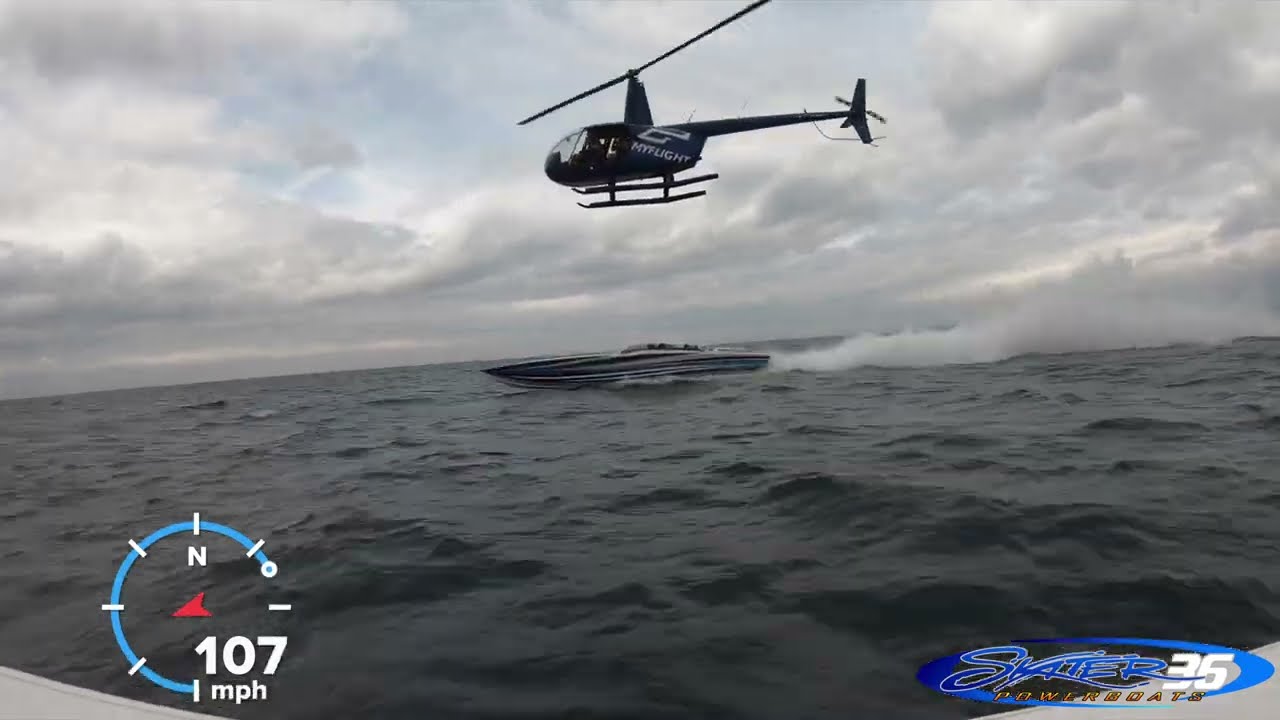 2025 Boyne Thunder 388 Skater Powerboat & Speedboat Magazine Helicopter #skaterpowerboats #boating