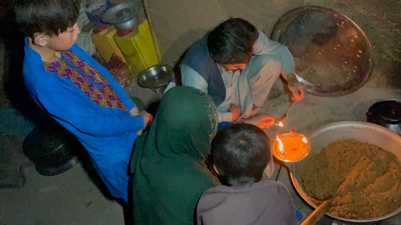 ماه صفر و نذر بی بی پختن سمنک خوشمزه روش ساده و آسان 🤩🍲