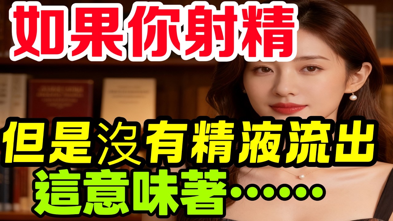 如果您射精，但是沒有精液射出，那麼您一定要聽完！#男性健康 #中國醫 #健康-#情感 #中國醫 #男性健康 #分享 #養老生活 #感情 #年輕