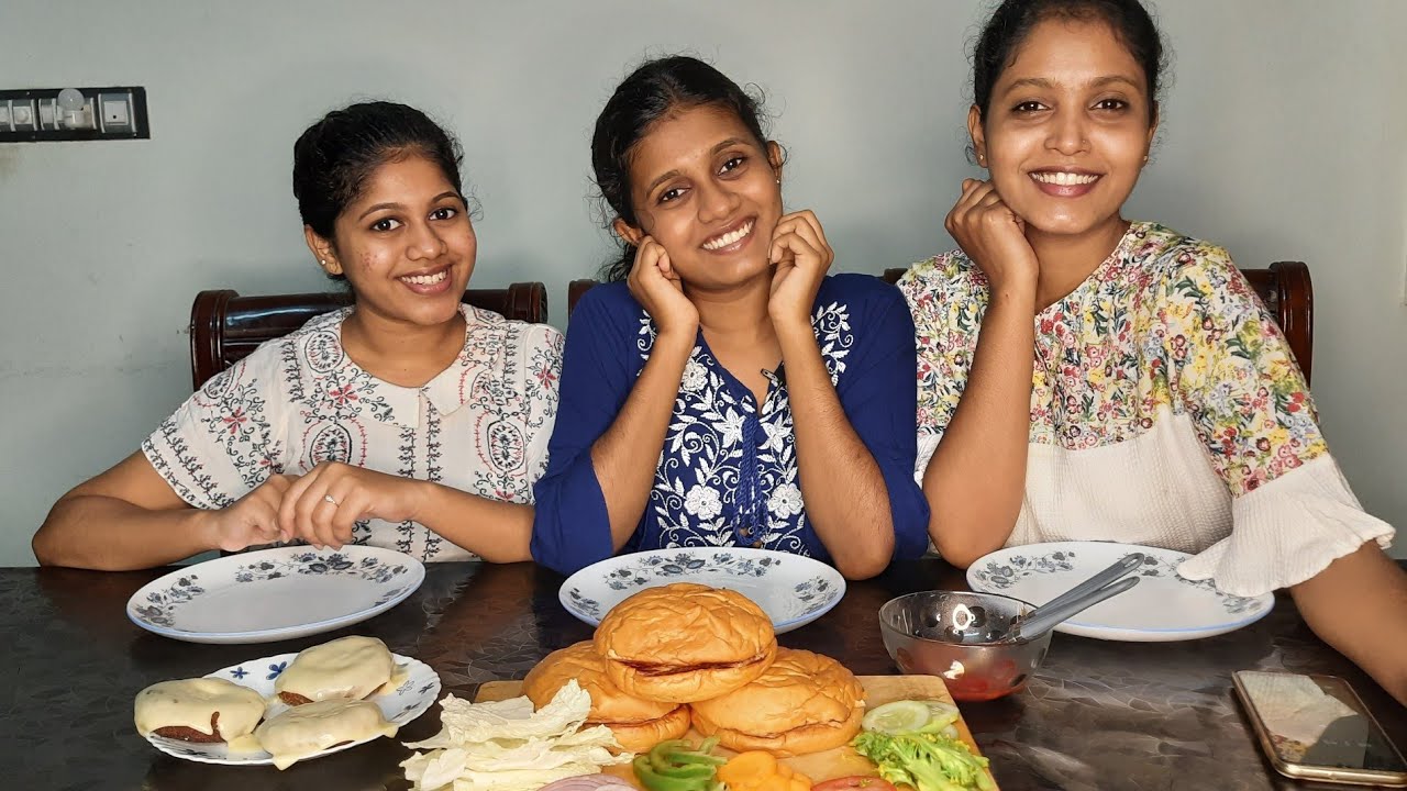 Queen bees | Burger eating challenge😉