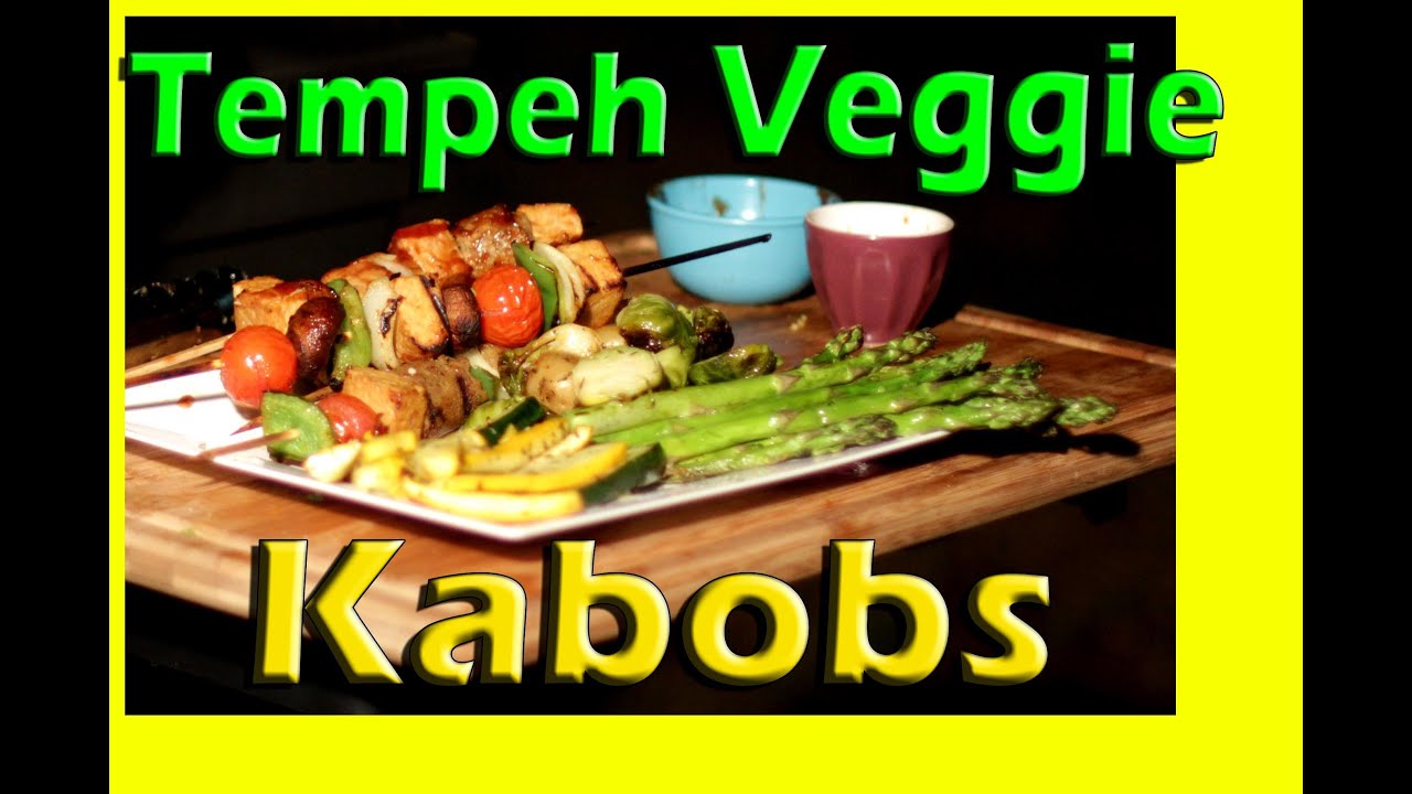 Tempeh Veggie Kabobs | Vegan Grilling | The Vegan Zombie