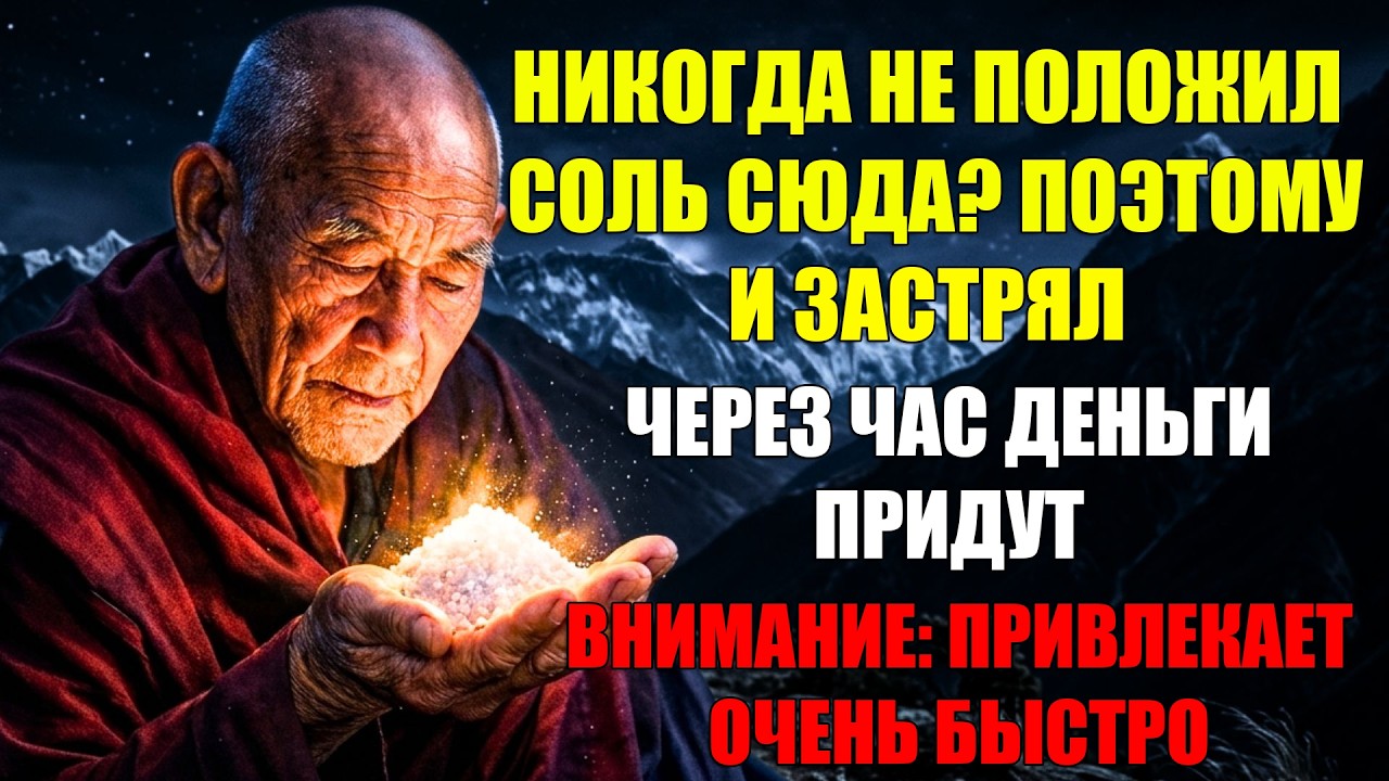 ЧЕРЕЗ ЧАС ВСЕ ИЗМЕНИТСЯ! Ритуал соли, привлекающий изобилие — Мудрость Тибета