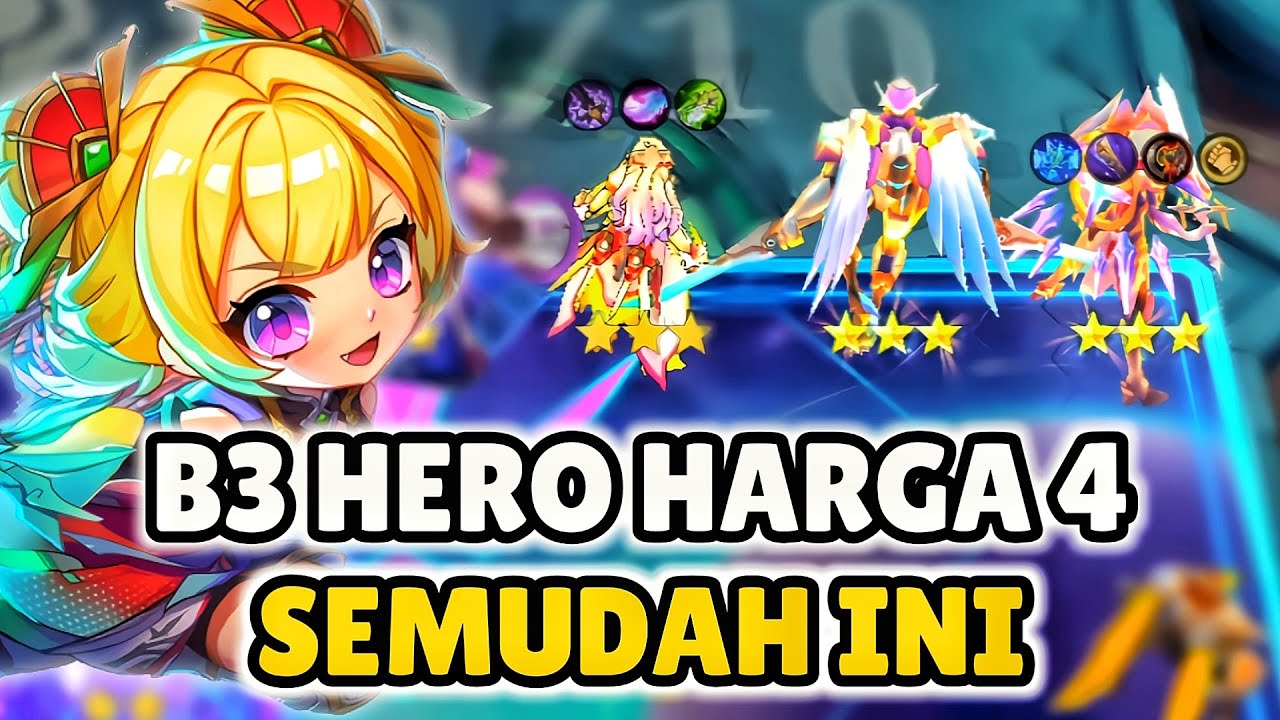 B3 HERO JADI MUDAH BANGET! COMMANDER PUSH RANK SAAT INI AUTO WIN! MAGIC CHESS GOGO