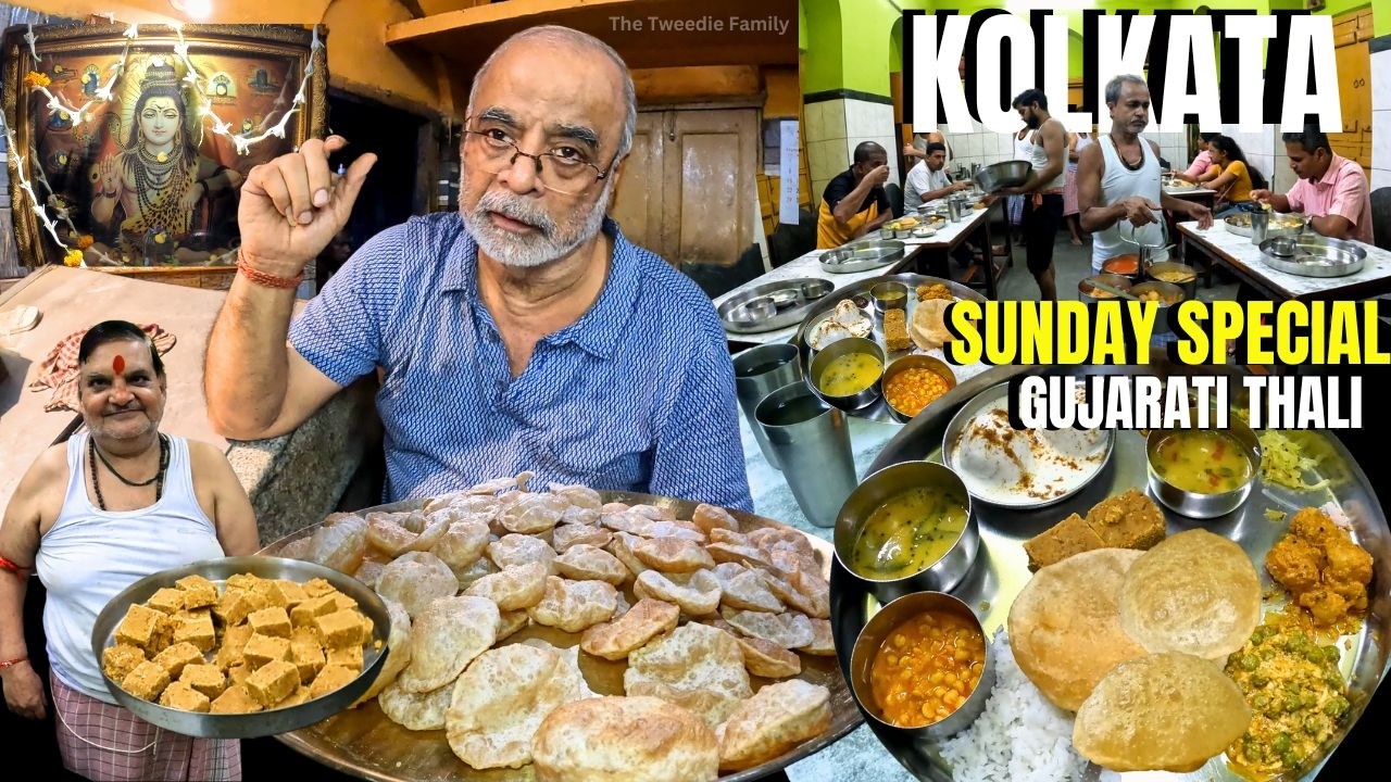 Kolkata Burra Baza Hidden Gem GUJRATI BASA FOOD Unlimited FOOD THALI Indian food