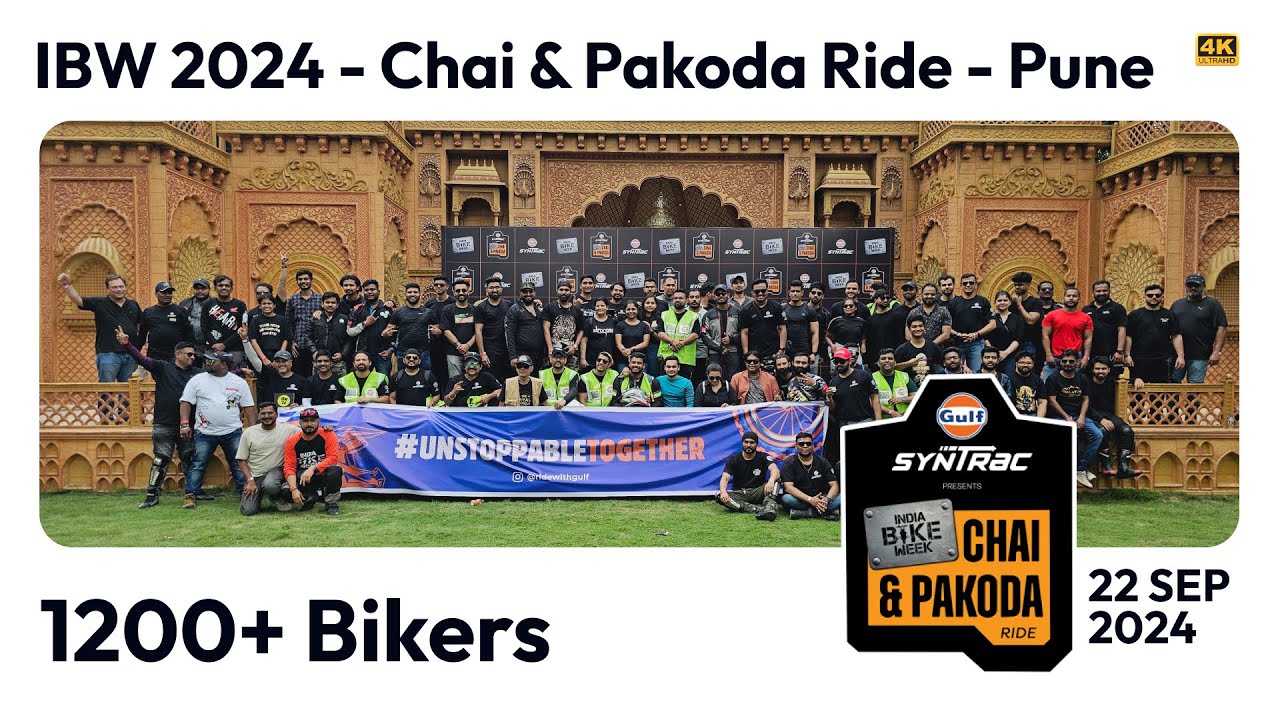 1200+ Bikers 😮| IBW 2024 Chai & Pakoda Ride - Pune | 4K #Mavrick440  #IBW2024@FitEngineer@nerdynaren