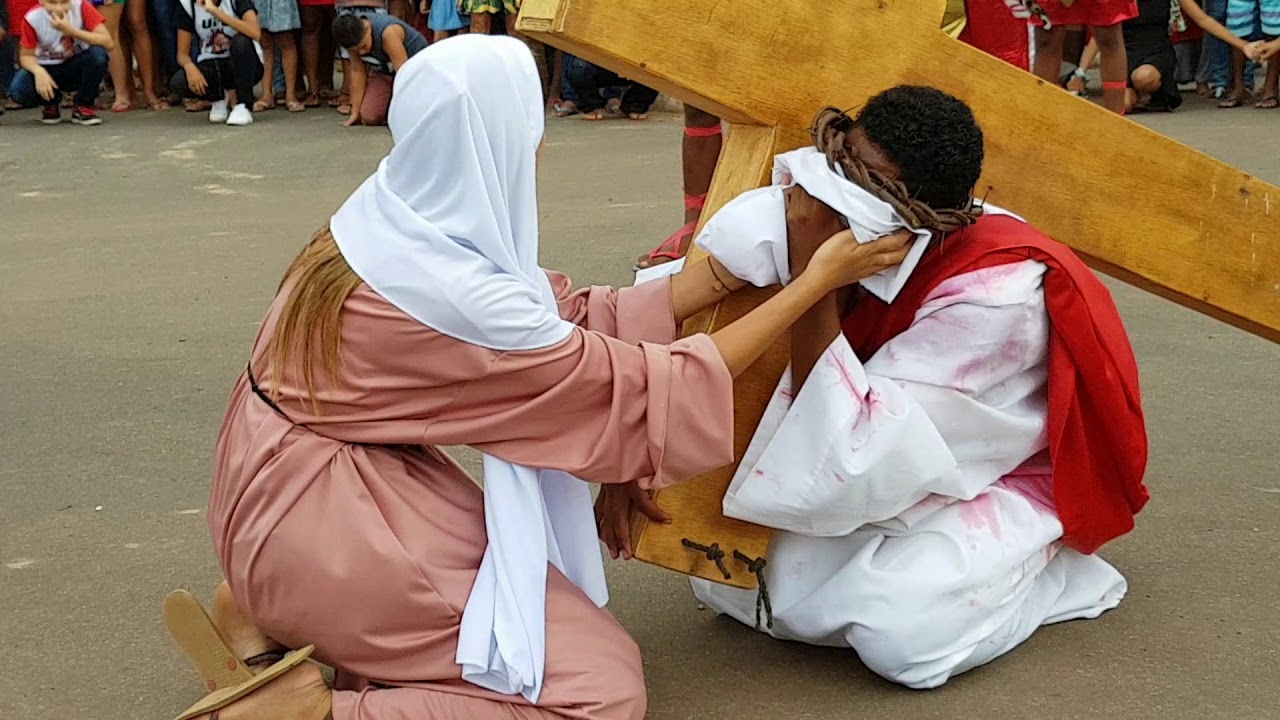 Paixão de Cristo 2019. Paróquia de Nossa Senhora das Mercês. Cajapió-MA