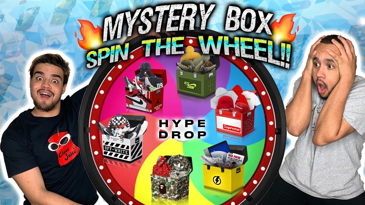 CRAZY PROFIT MYSTERY BOX SPIN THE WHEEL!! HYPEDROP UNBOXING! Supreme, Travis Scott and bape!