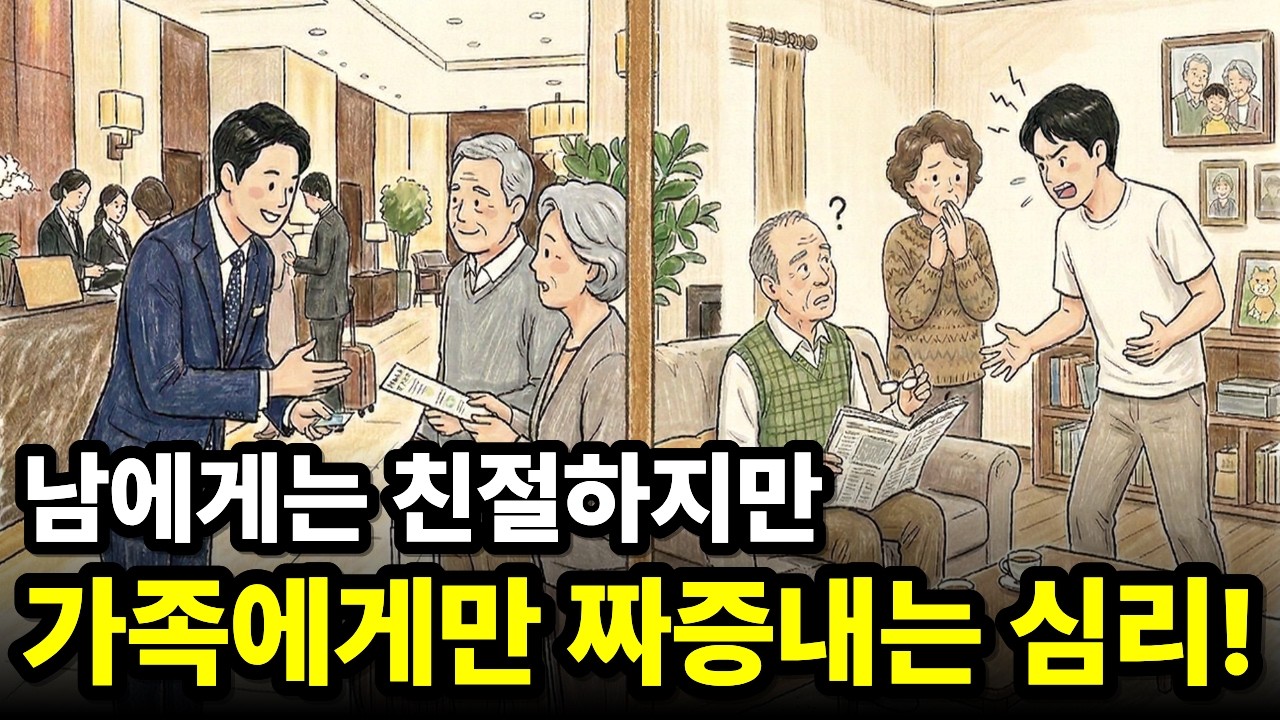 남한테는 천사면서 가족에게만 유독 '짜증'내는 진짜 심리!