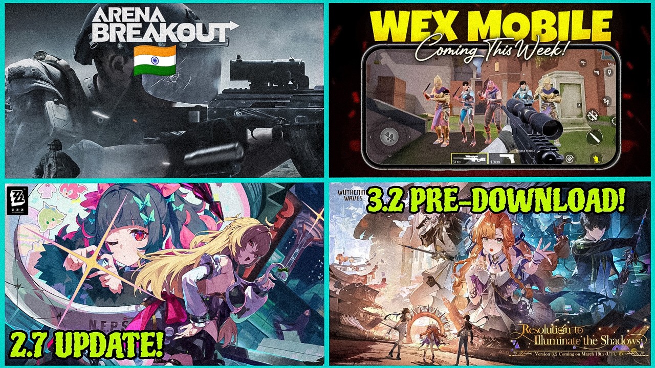 Arena Breakout India!, Wex Mobile Alpha Test, The Seven Deadly Sins: Origin, Tomb Busters | Hindi |
