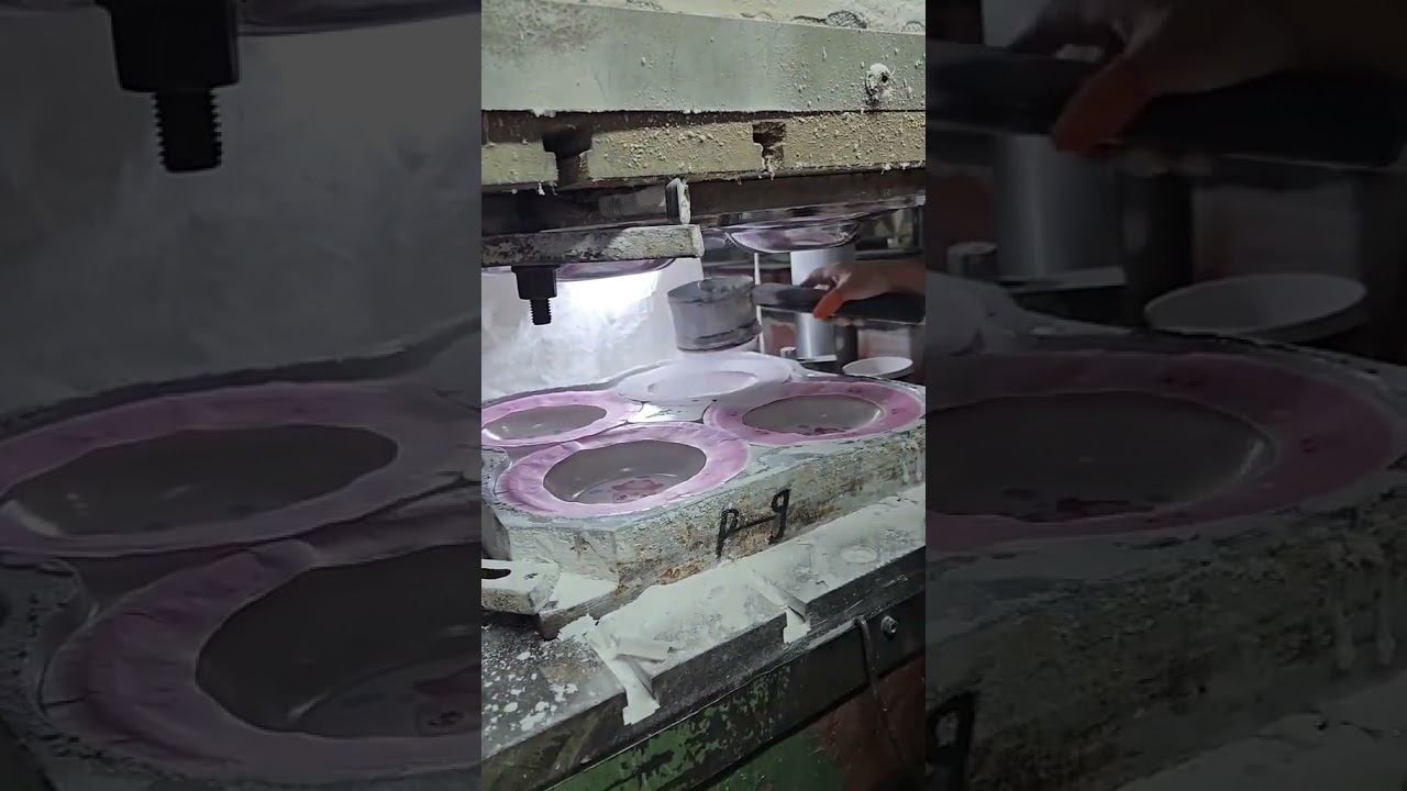Amazing production process of your colorful children's plate #factory #tech #amazing #children