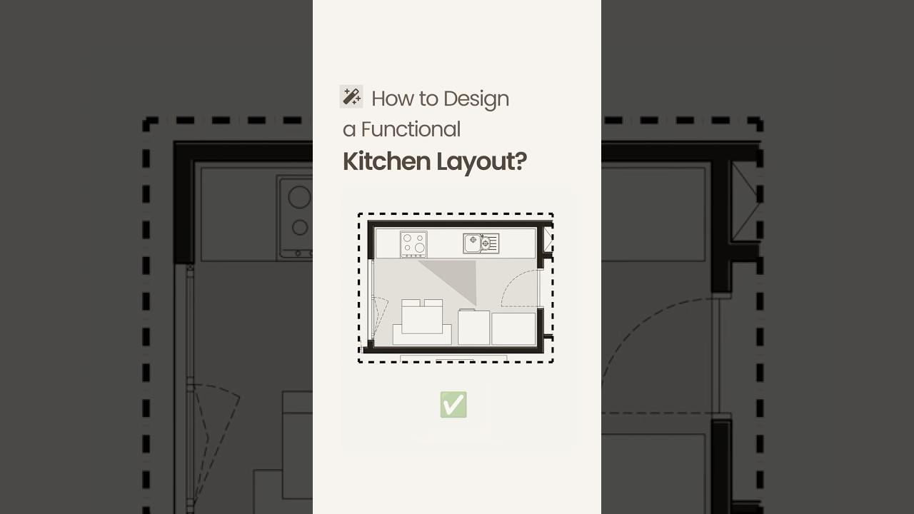 How to Design a Functional Kitchen Design? | Learn the Kitchen Work Triangle Rule!