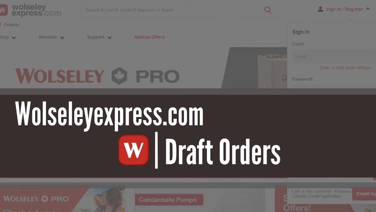 Maximize Efficiency with Wolseley Express' Draft Orders Feature | Order Management Simplified