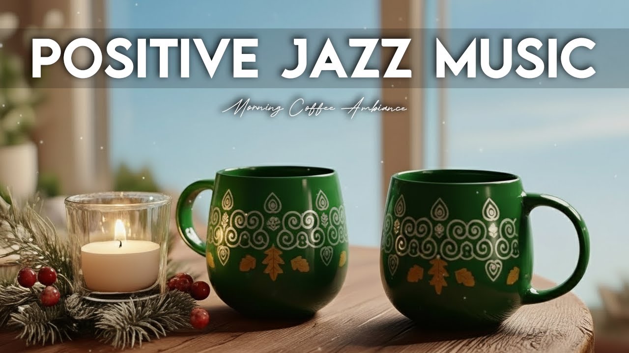 Positive Coffee Jazz ☕Morning Seaside Café Ambience & Smooth Bossa Nova for Relaxation.