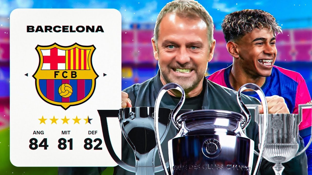 HANSI FLICK führt BARCELONA zum TRIPLE-SIEG!!😍🔝 FC25: Barcelona Sprint to Glory