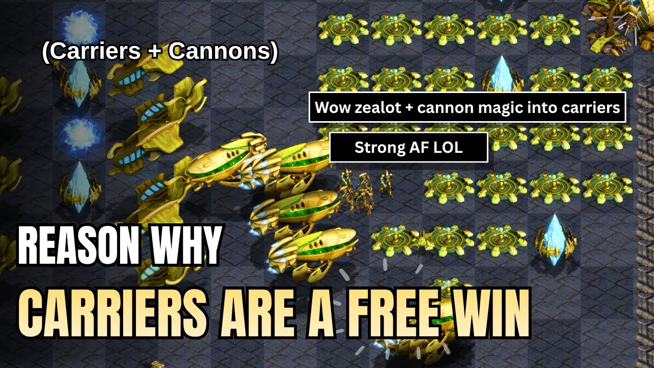 This Build Is Broken - Cannon Rush into Carriers on Fastest (Starcraft Fastest 스타크래프트 빨무)
