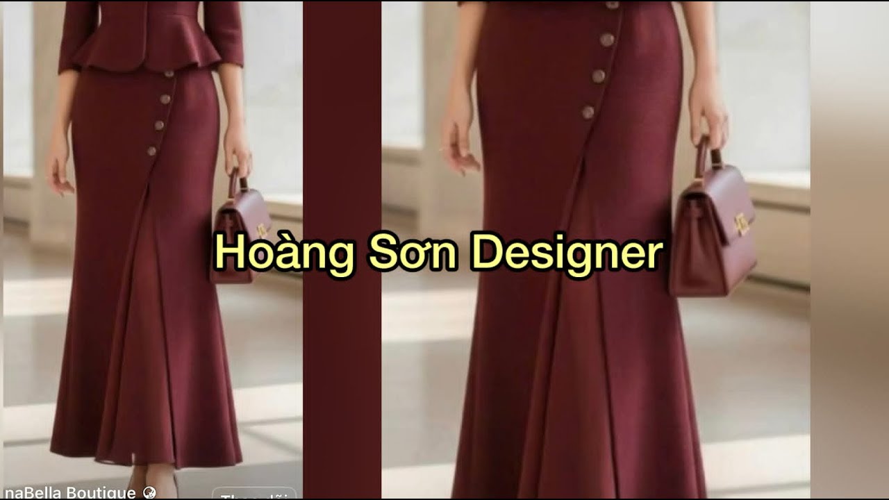 Dạy cắt may: Hướng dẫn c&aacute;ch cắt set &aacute;o k&egrave;m ch&acirc;n v&aacute;y phần 2 cắt ch&acirc;n v&aacute;y |Ho&agrave;ng Sơn designer