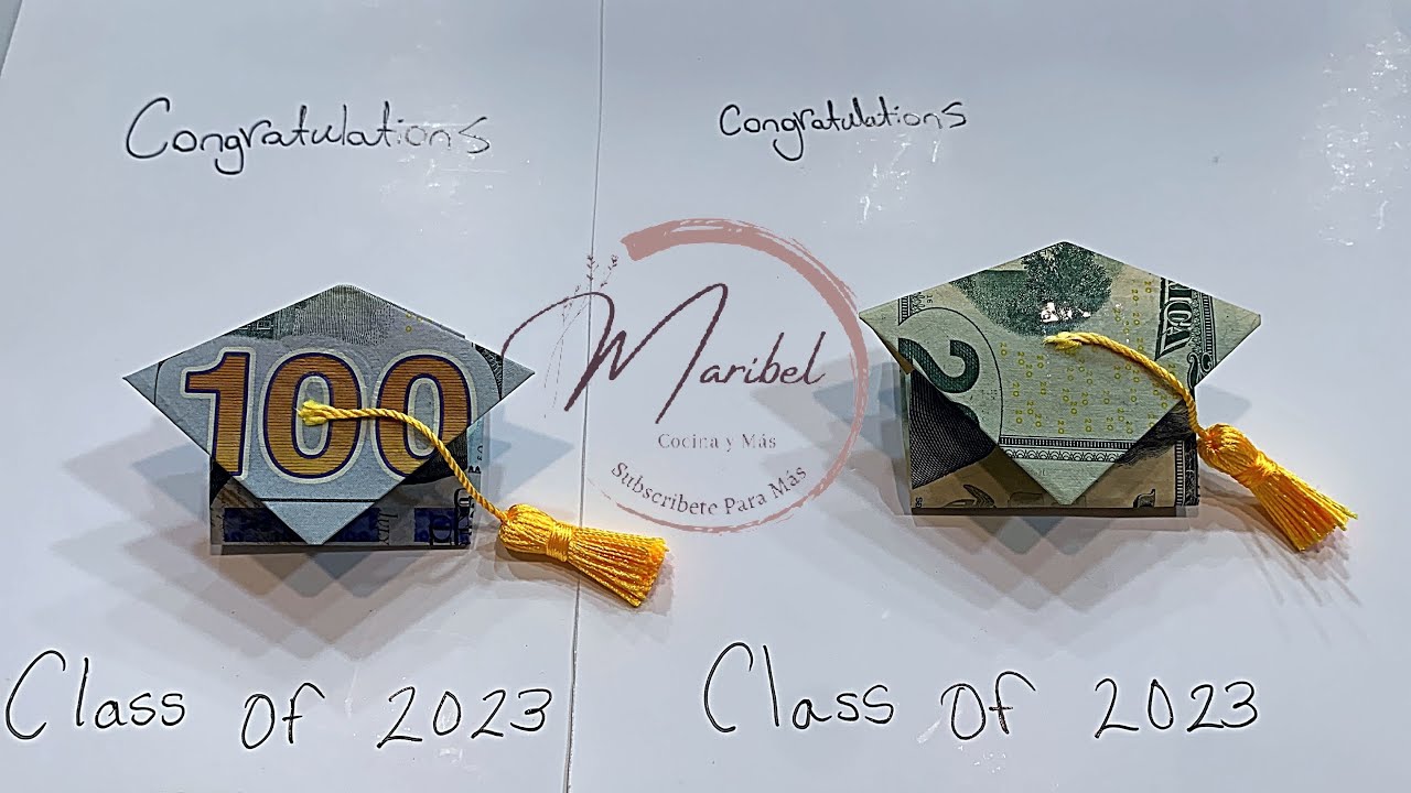 Cómo Hacer Un Gorro| birrete 🎓 De GRADUACIÓN 👨‍🎓👩‍🎓 Con billetes 💵
