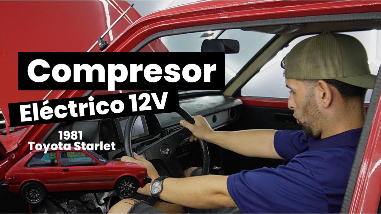 Vlog #4 Compresor eléctrico 12V en 1981 Toyota Starlet