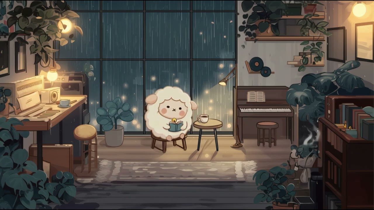 A Warm Little Room for Work, Study & Rest with Momo  | Lofi Piano