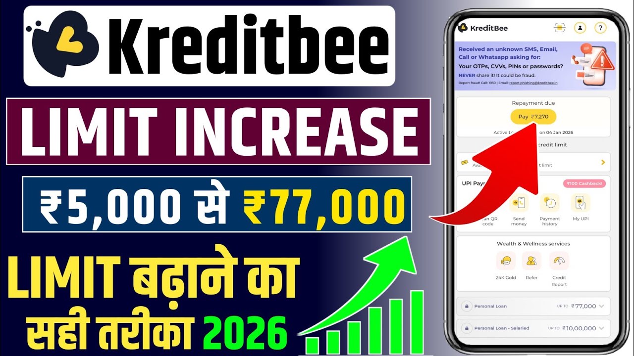 Kreditbee limit increase | kreditbee limit kaise badhaye | kreditbee loan limit increase 