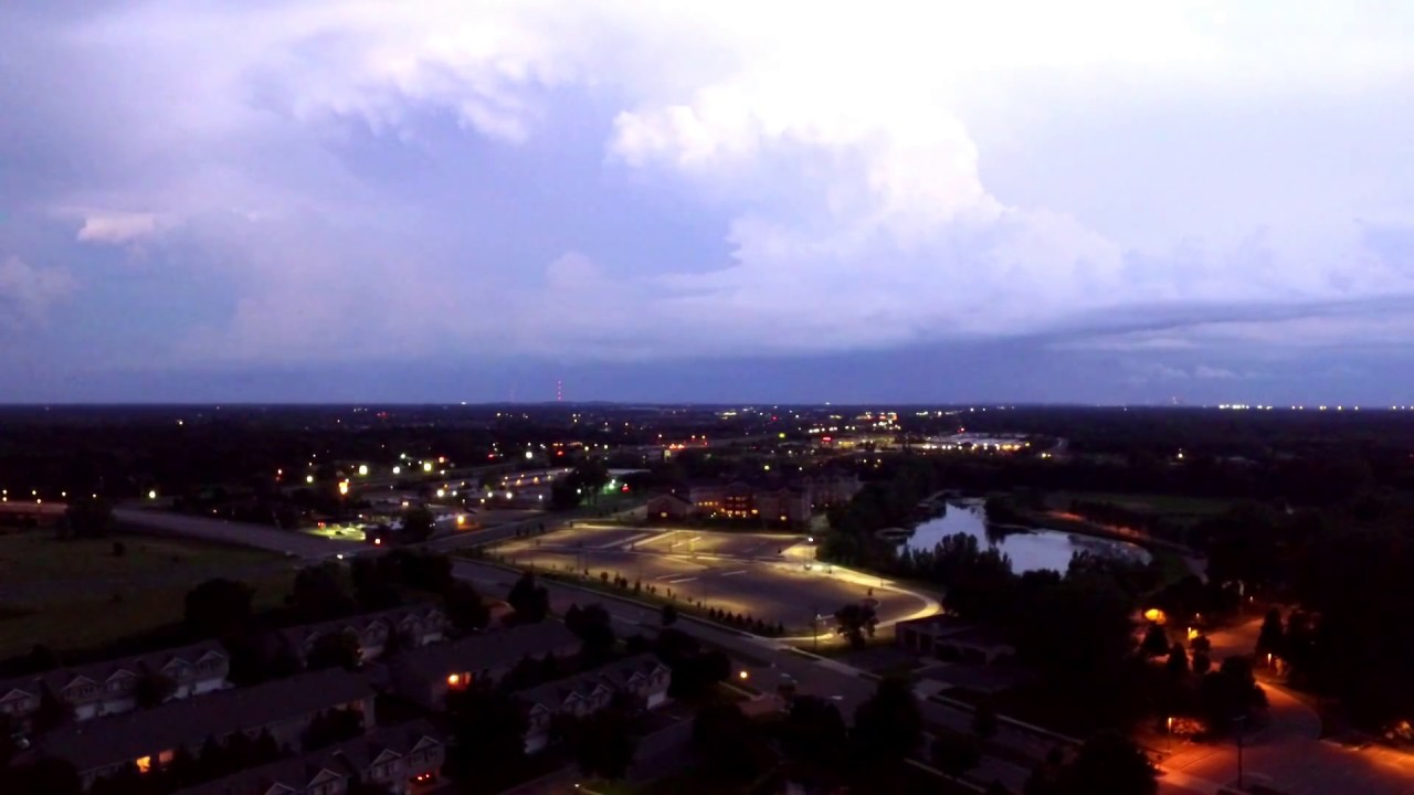 Intense Lightning Storm Over Minneapolis, MN 7-9-2017