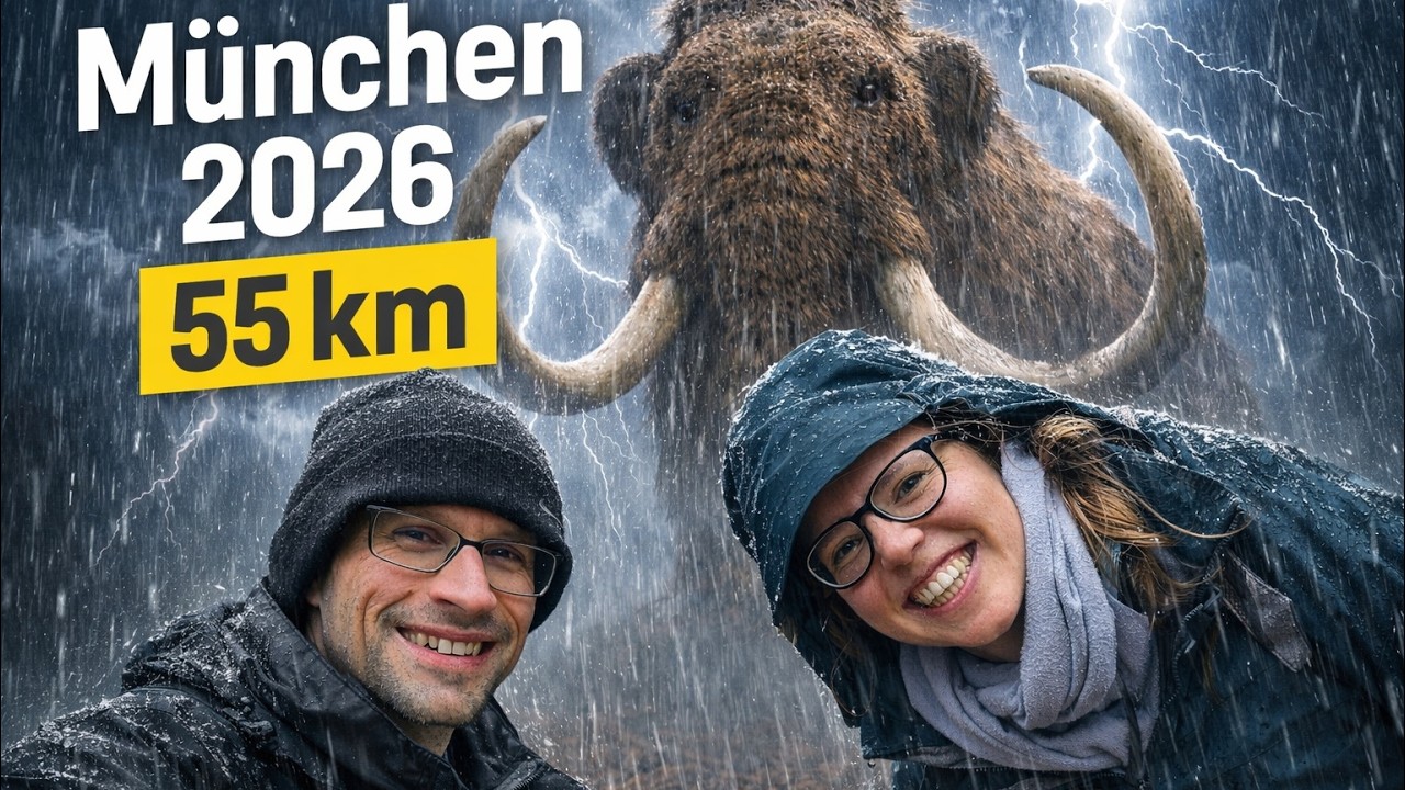 55 km beim Mammutmarsch M&uuml;nchen 2026: Herr Wanderwege in Begleitung