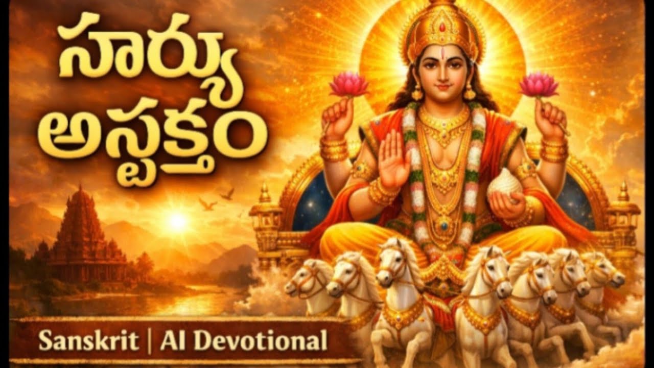 సూర్య అష్టకం స్తోత్రం | Powerful Surya Stotram | Telugu Bhakti 