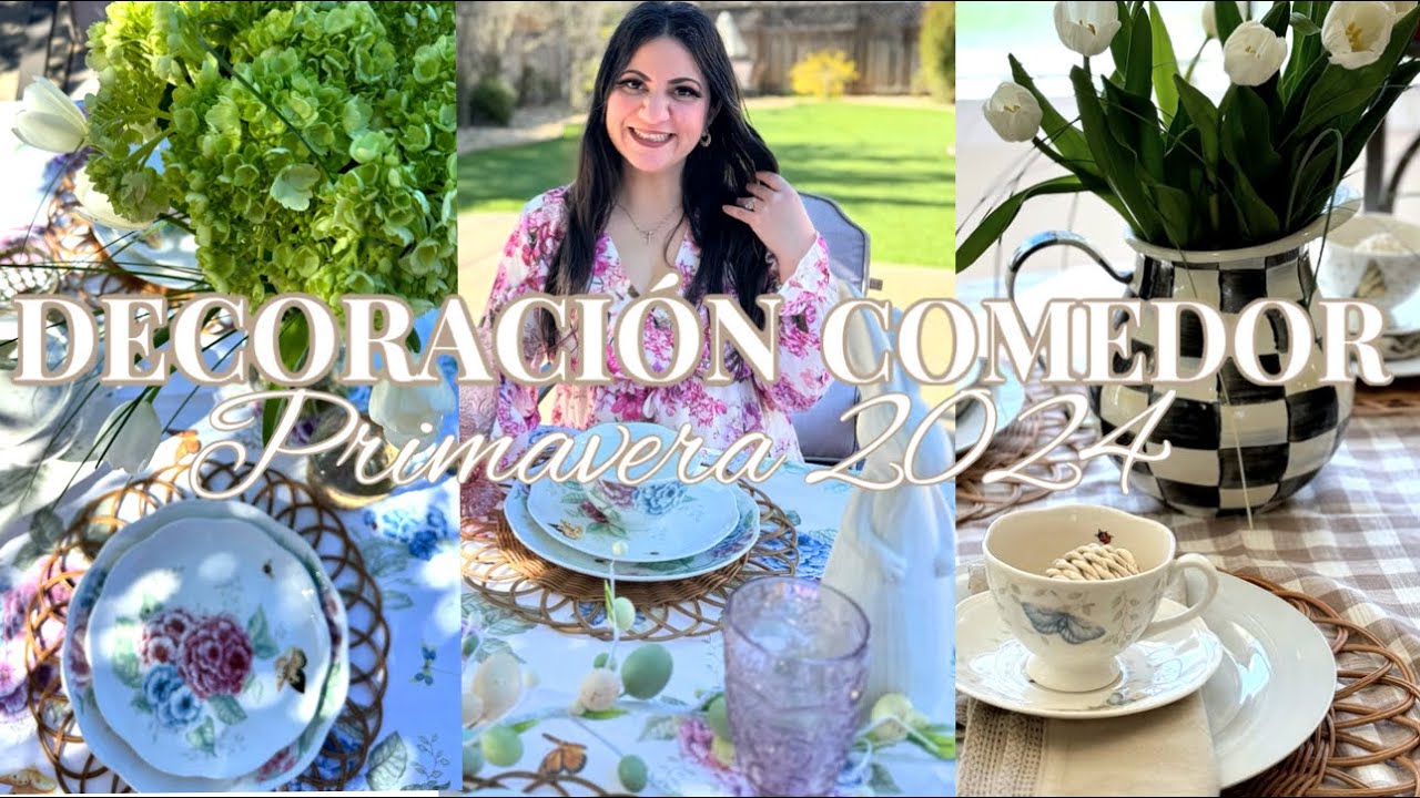 DECORACIÓN PRIMAVERA 2024 🌱 DECORACIÓN COMEDOR | IDEAS DECORACIÓN PRIMAVERA 2024 | PRIMAVERA 2024