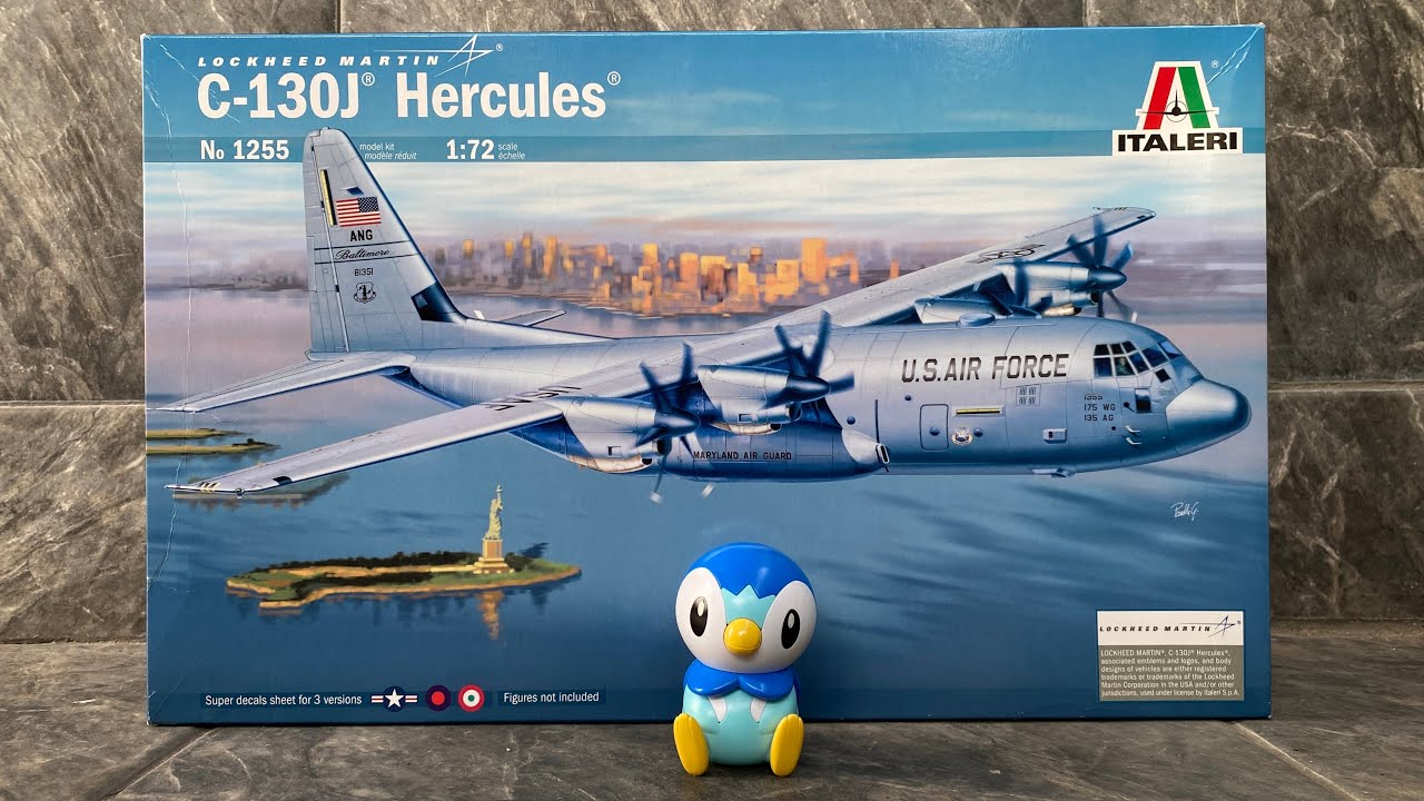 Unboxing Italeri 1255 C-130J Hercules