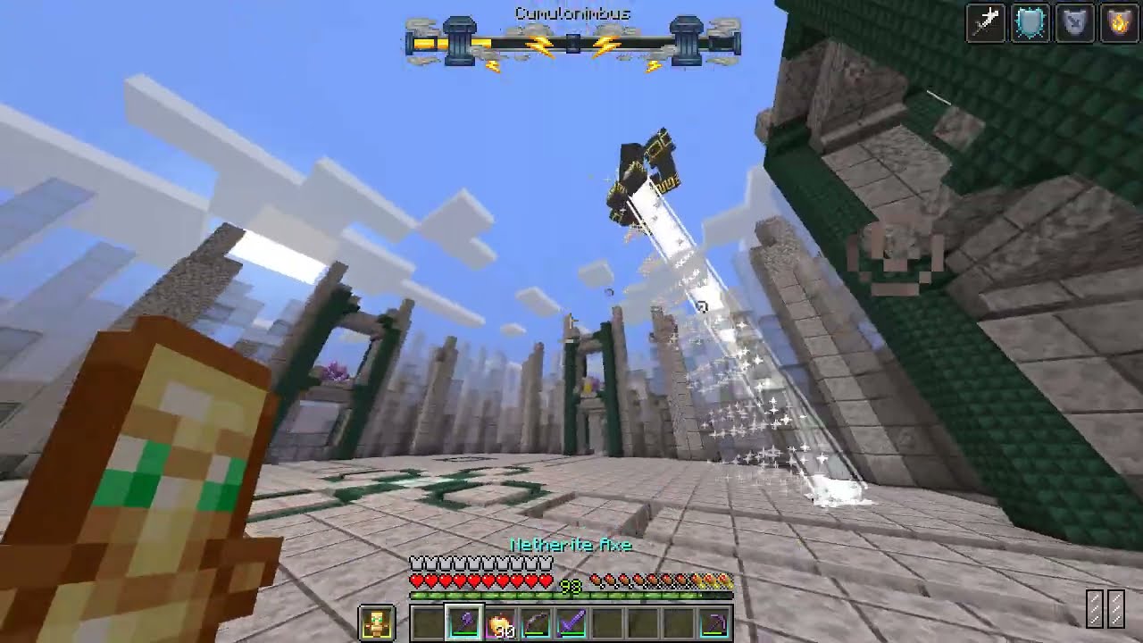 Minecraft Cumulonimbus Boss Fight