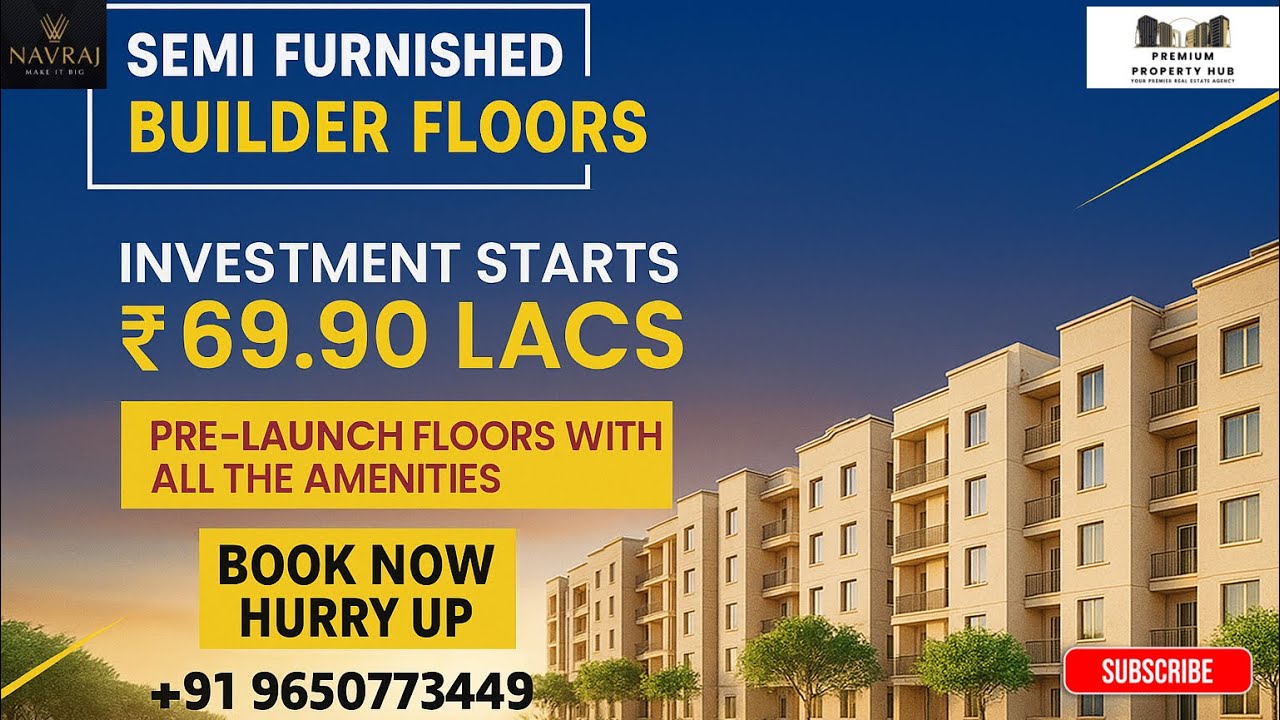 Faridabad’s Next Big Investment📈Navraj Builder Floors🏙️in sec 127| Prices Going Up Fast💎 | BOOK NOW🔥