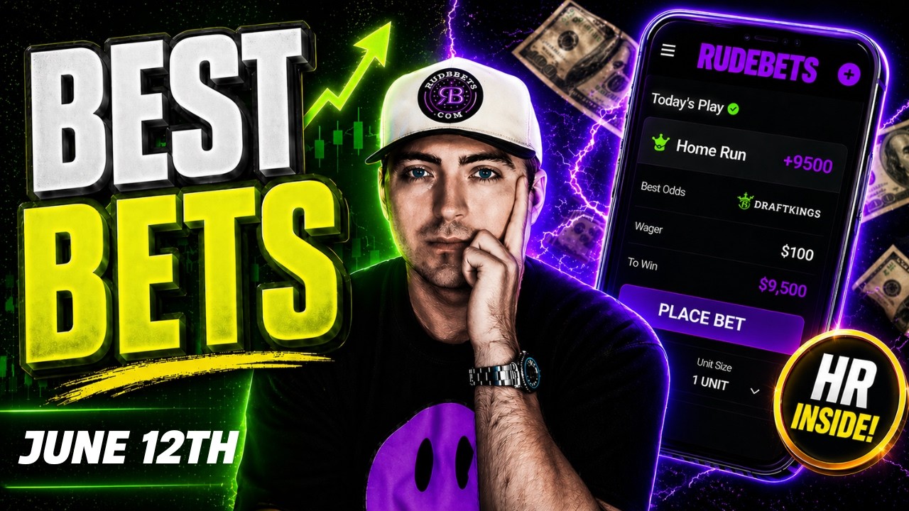💎 JUNE 12TH MLB SLATE BREAKDOWN 💎 | Best Bets, HR Props & Value Plays ⚾💰