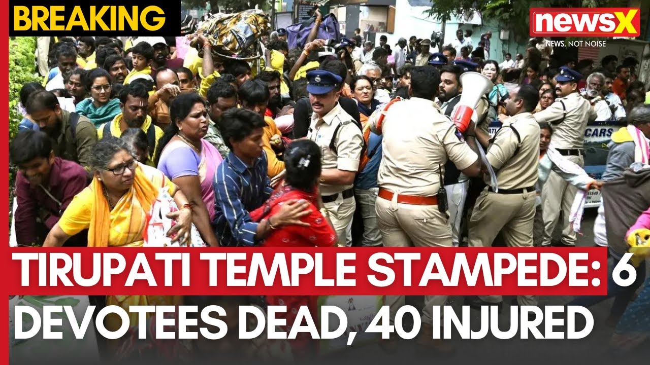 TIrupati Temple Stampede: At Least 6 Devotees Dead, 40 Others Injured in Tragic Stampede Incident
