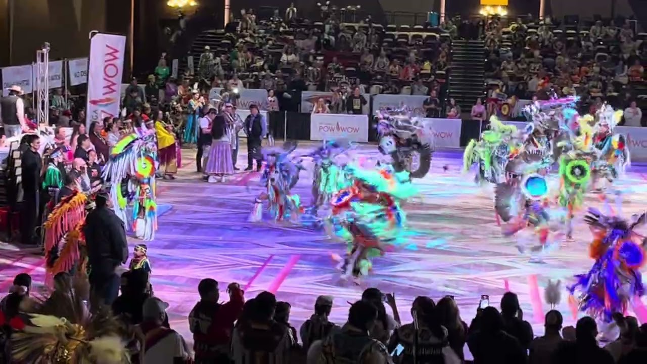 “Warriors come out and play” Teen boys fancy first round @ Pechanga powwow 2026