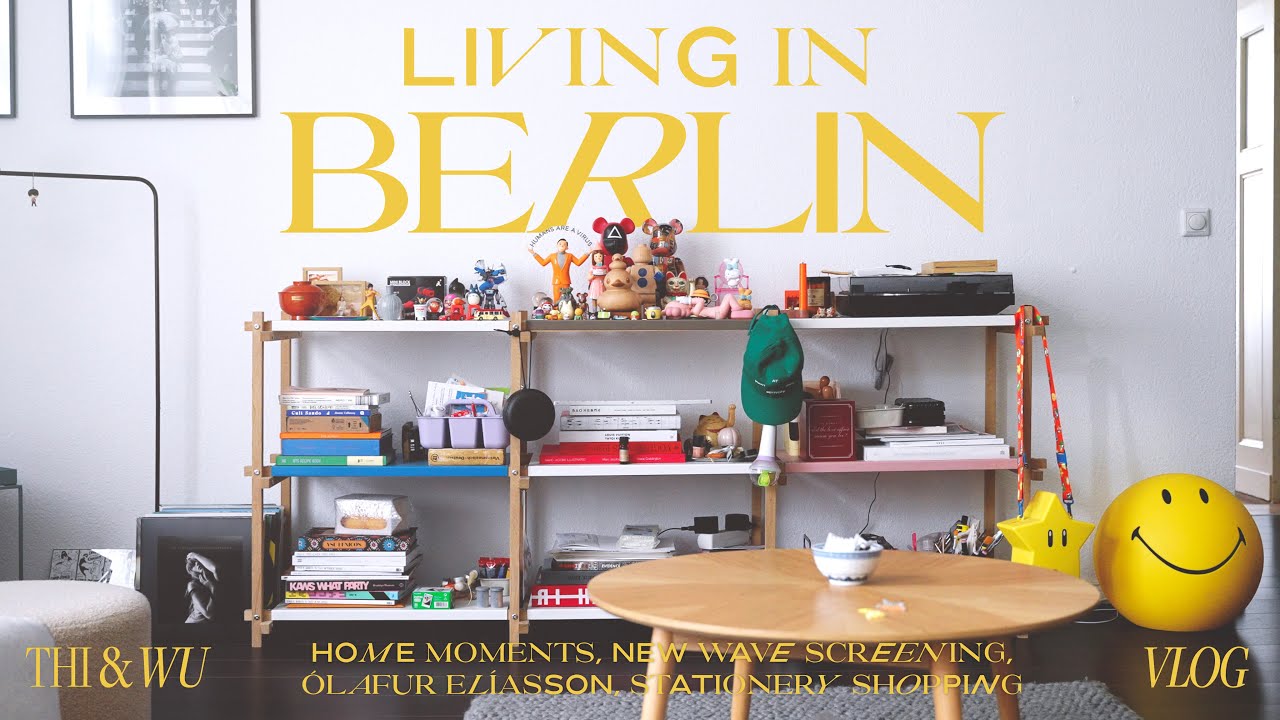 Living in Berlin vlog &ndash; Home moments, SOFI, &Oacute;lafur El&iacute;asson, NEW WAVE screening, stationery shop